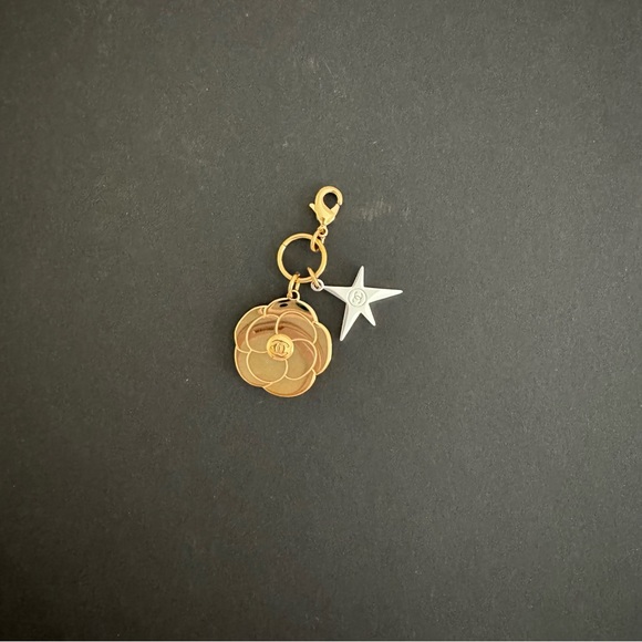 CHANEL Gold Camellia 2025 Holiday Charm with Silver Comet Accent - Picture 8 of 8